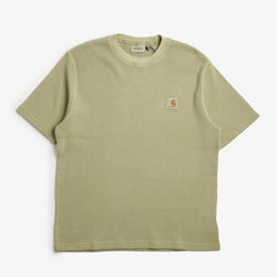 thumbnail Carhartt WIP Nelson Waffle T-Shirt, Gentle Green (Garment Dyed), Detail Shot 1