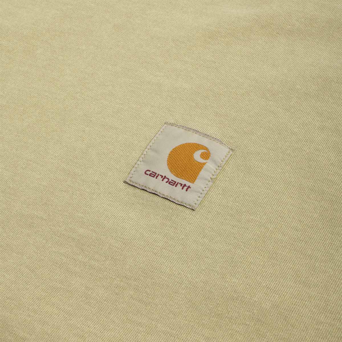 Carhartt WIP Nelson T-Shirt, Gentle Green (Garment Dyed), Detail Shot 2