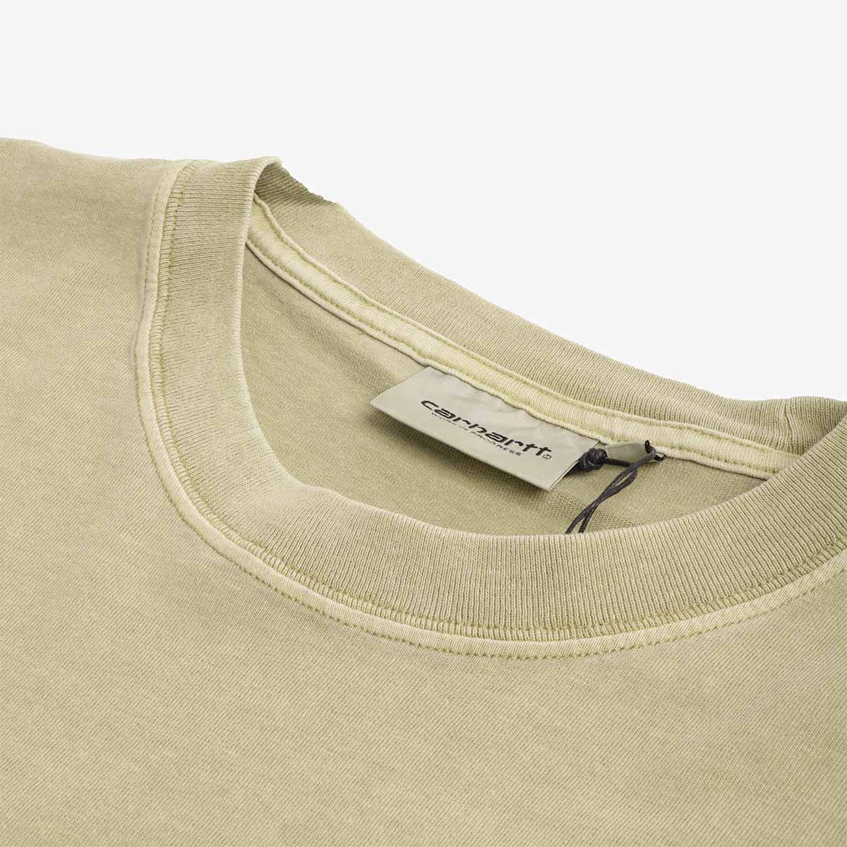 Carhartt WIP Nelson T-Shirt, Gentle Green (Garment Dyed), Detail Shot 3