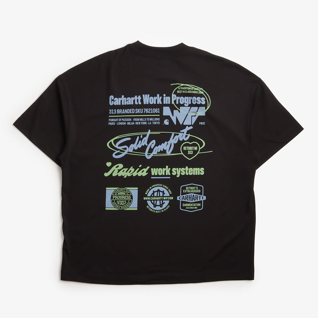 Carhartt WIP Networks T-Shirt, Black, Detail Shot 2