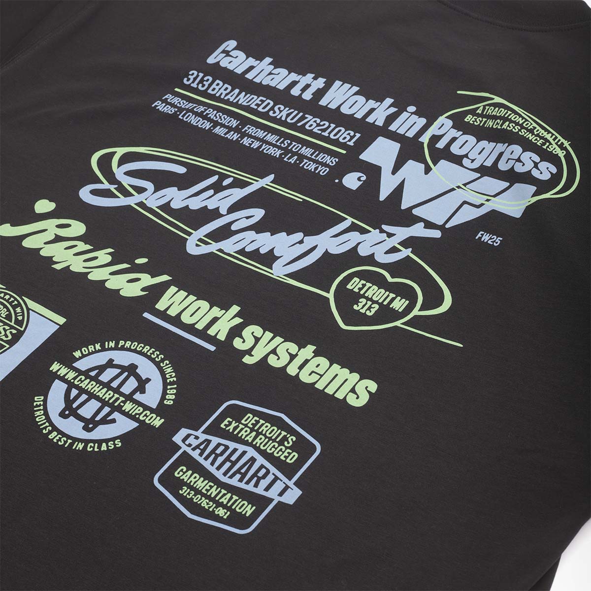 Carhartt WIP Networks T-Shirt, Black, Detail Shot 4