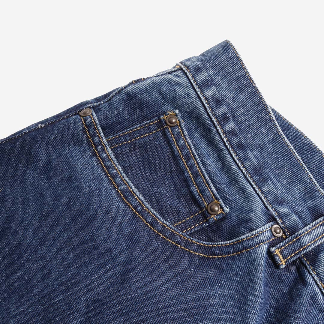Front and back pocket detail, Newel jeans
