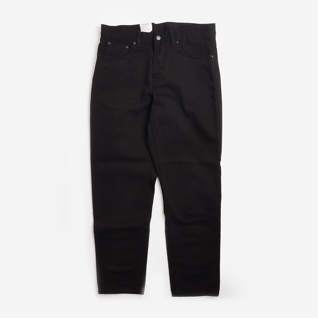 Carhartt WIP Newel Pant in Black, front view