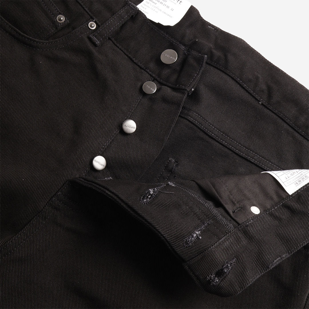 Waistband and button fly detail, Newel jeans