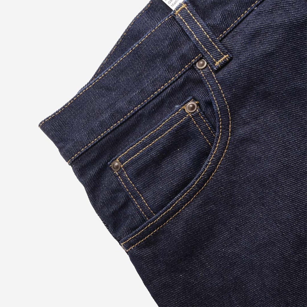 Front and back pocket detail, Newel jeans