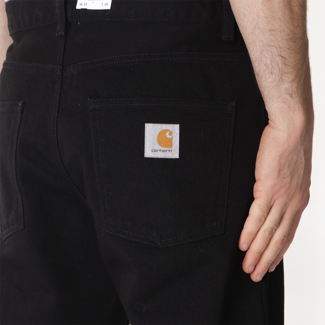 Carhartt WIP Newel Pant, Black (One Wash), Detail Shot 4