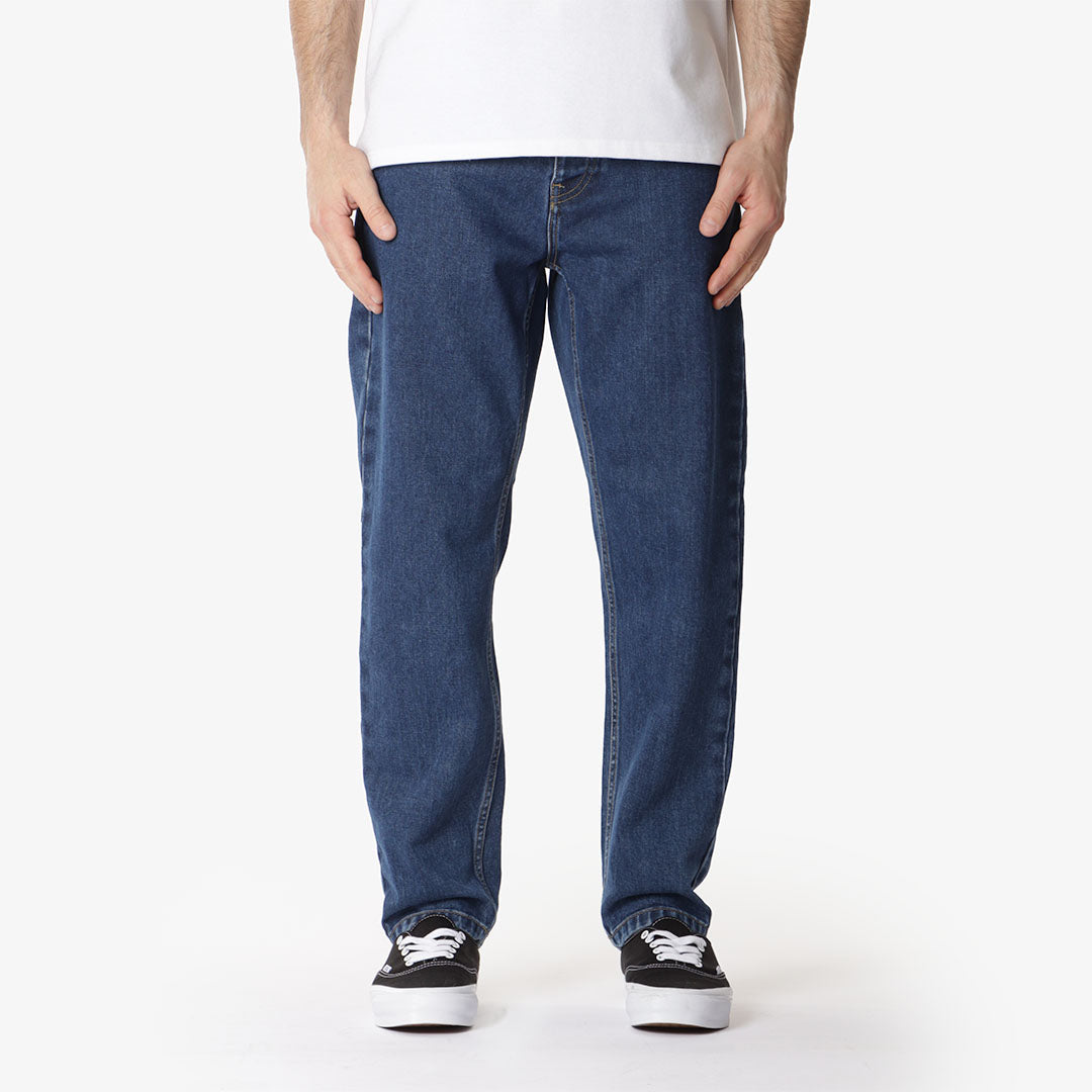 Carhartt WIP Newel Pant, Blue (Stone Washed), Detail Shot 1