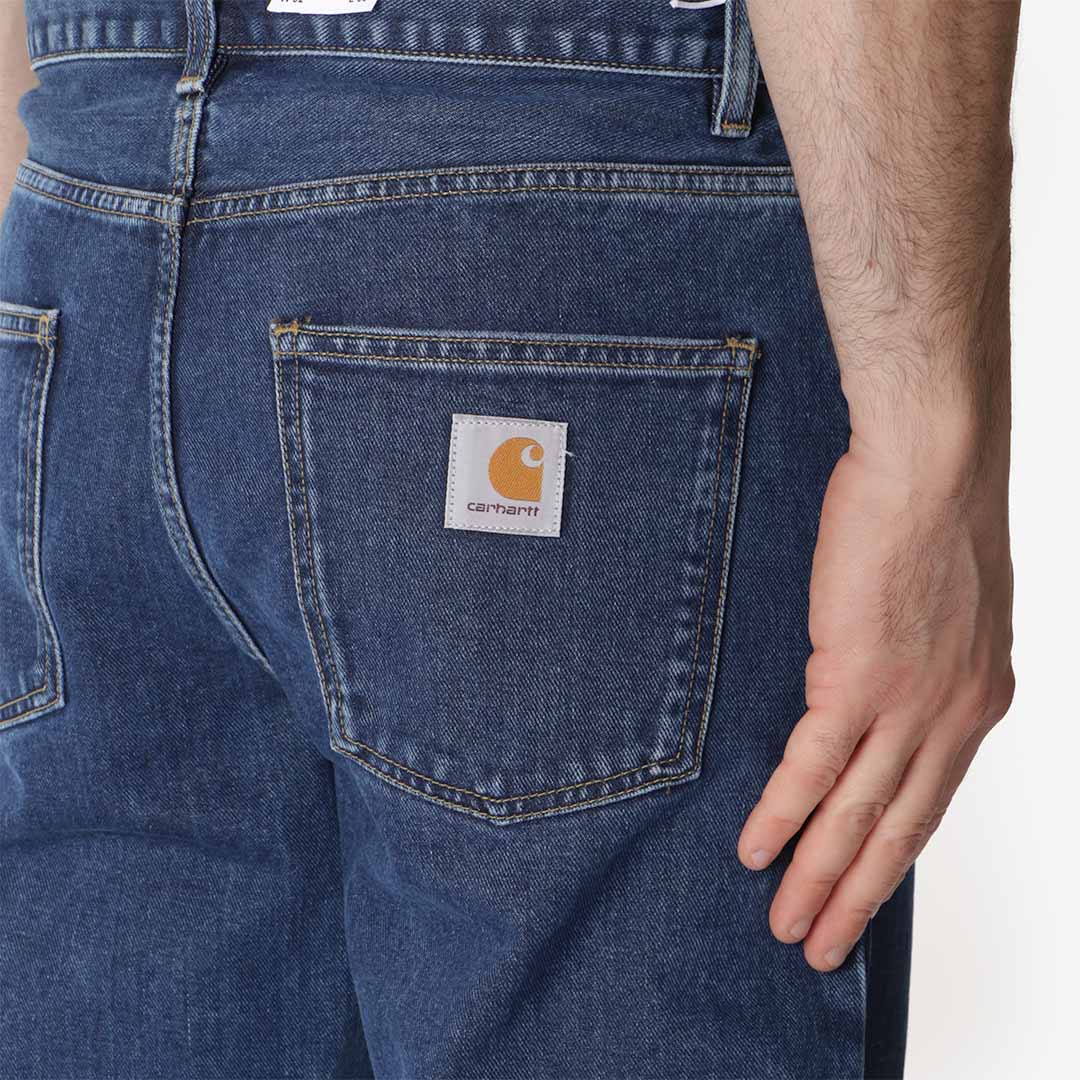 Carhartt WIP Newel Pant, Blue (Stone Washed), Detail Shot 4