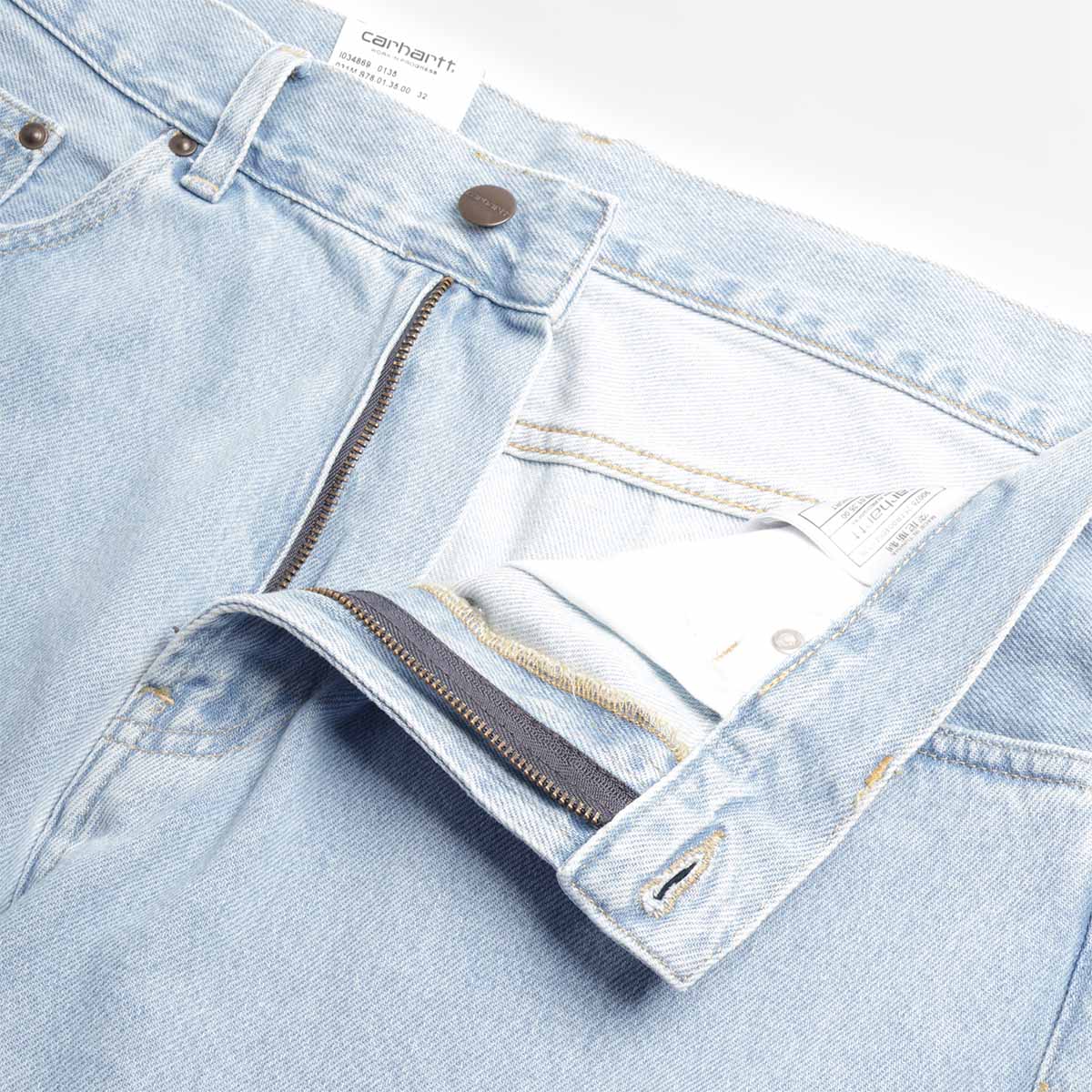 main Carhartt WIP Nolan Shorts, Blue (Bleached), Detail Shot 3