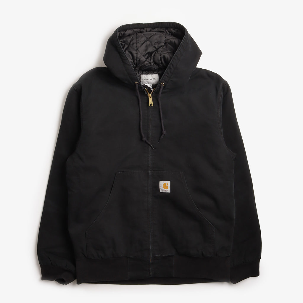 Carhartt WIP OG Active Jacket, Black (Stone Canvas), Detail Shot 1