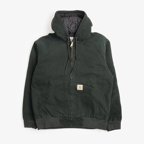 Carhartt WIP OG Active Jacket in Green, front view