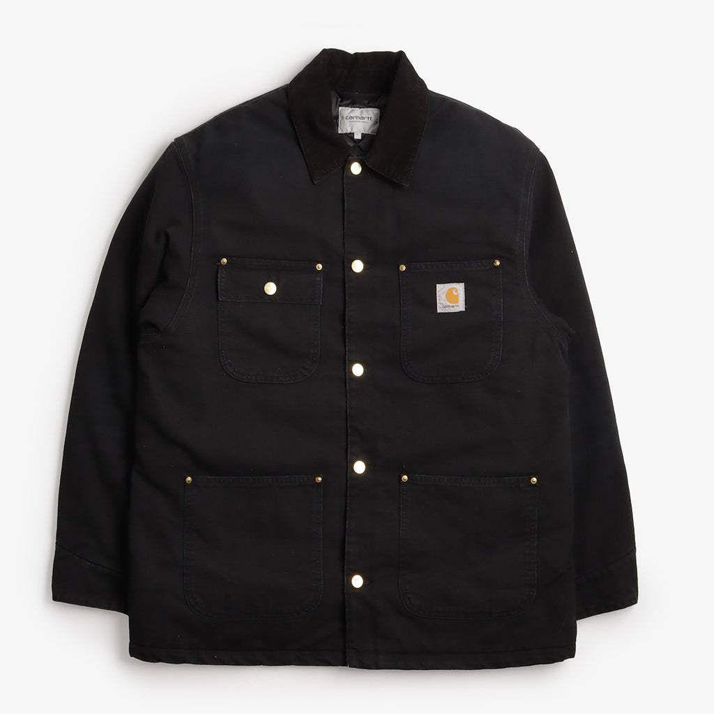 Carhartt WIP OG Chore Coat, Black  Black (Stone Canvas), Detail Shot 1
