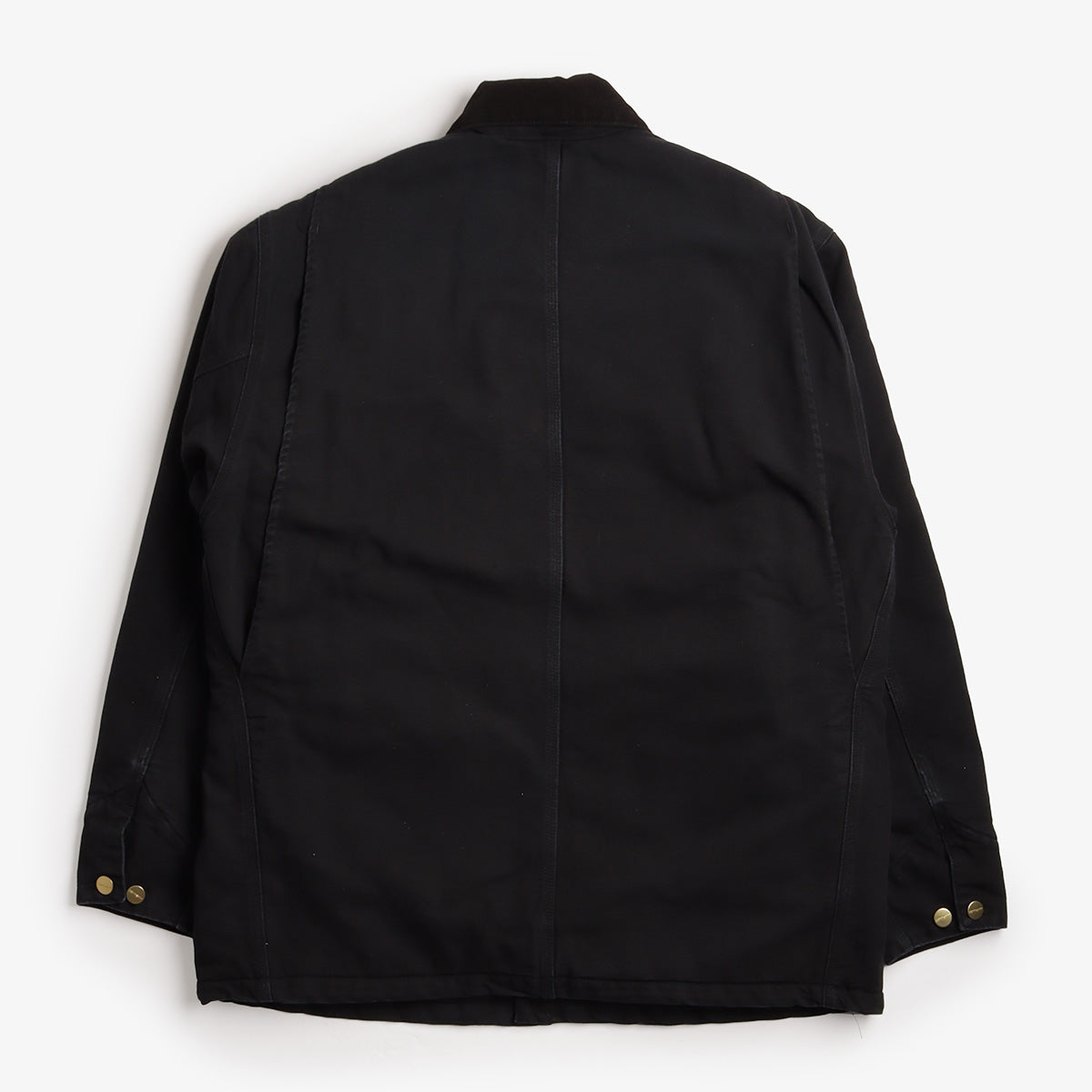 main Carhartt WIP OG Chore Coat, Black  Black (Stone Canvas), Detail Shot 2