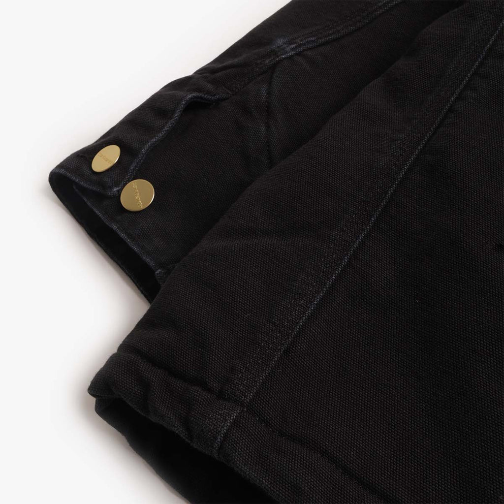 Carhartt WIP OG Chore Coat, Black  Black (Stone Canvas), Detail Shot 5
