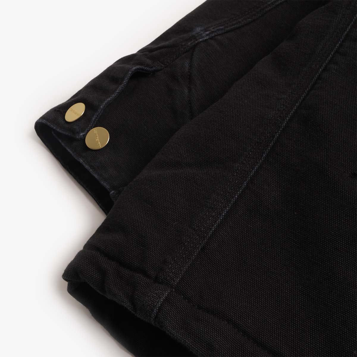 main Carhartt WIP OG Chore Coat, Black  Black (Stone Canvas), Detail Shot 5