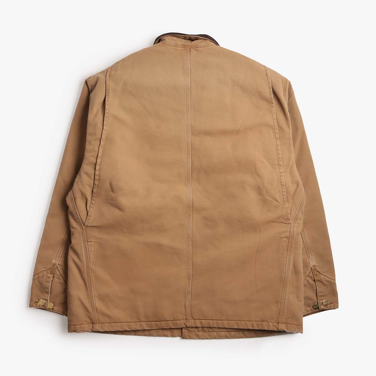 main Carhartt WIP OG Chore Coat, Hamilton Brown Tobacco (Stone Canvas), Detail Shot 5