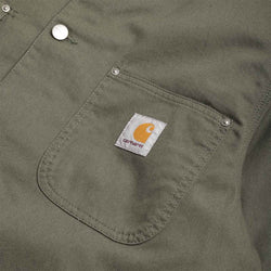 thumbnail Carhartt WIP OG Chore Coat, Leaf Black (Rinsed), Detail Shot 2