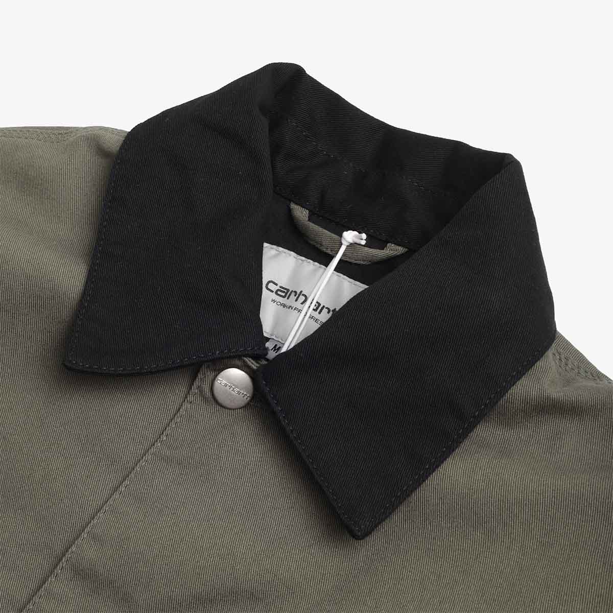 Carhartt WIP OG Chore Coat, Leaf Black (Rinsed), Detail Shot 3