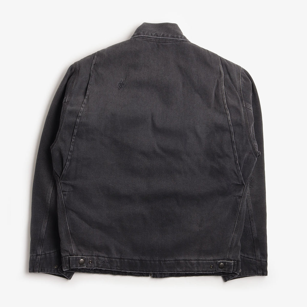 Carhartt WIP OG Detroit Jacket, Black (Grind Wash), Detail Shot 2