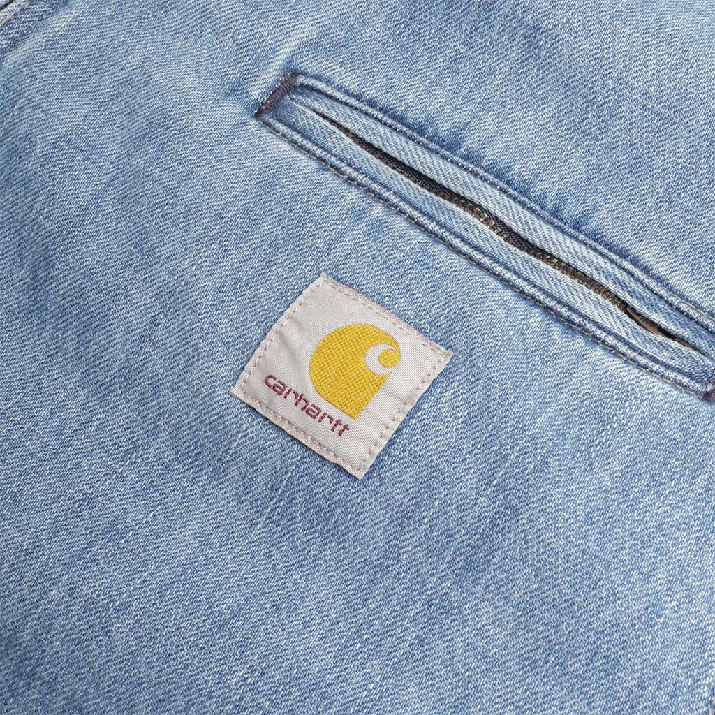 Carhartt WIP OG Detroit Jacket, Blue Dusty H Brown (Burst Washed), Detail Shot 4