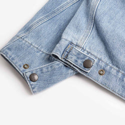 thumbnail Carhartt WIP OG Detroit Jacket, Blue Dusty H Brown (Burst Washed), Detail Shot 5