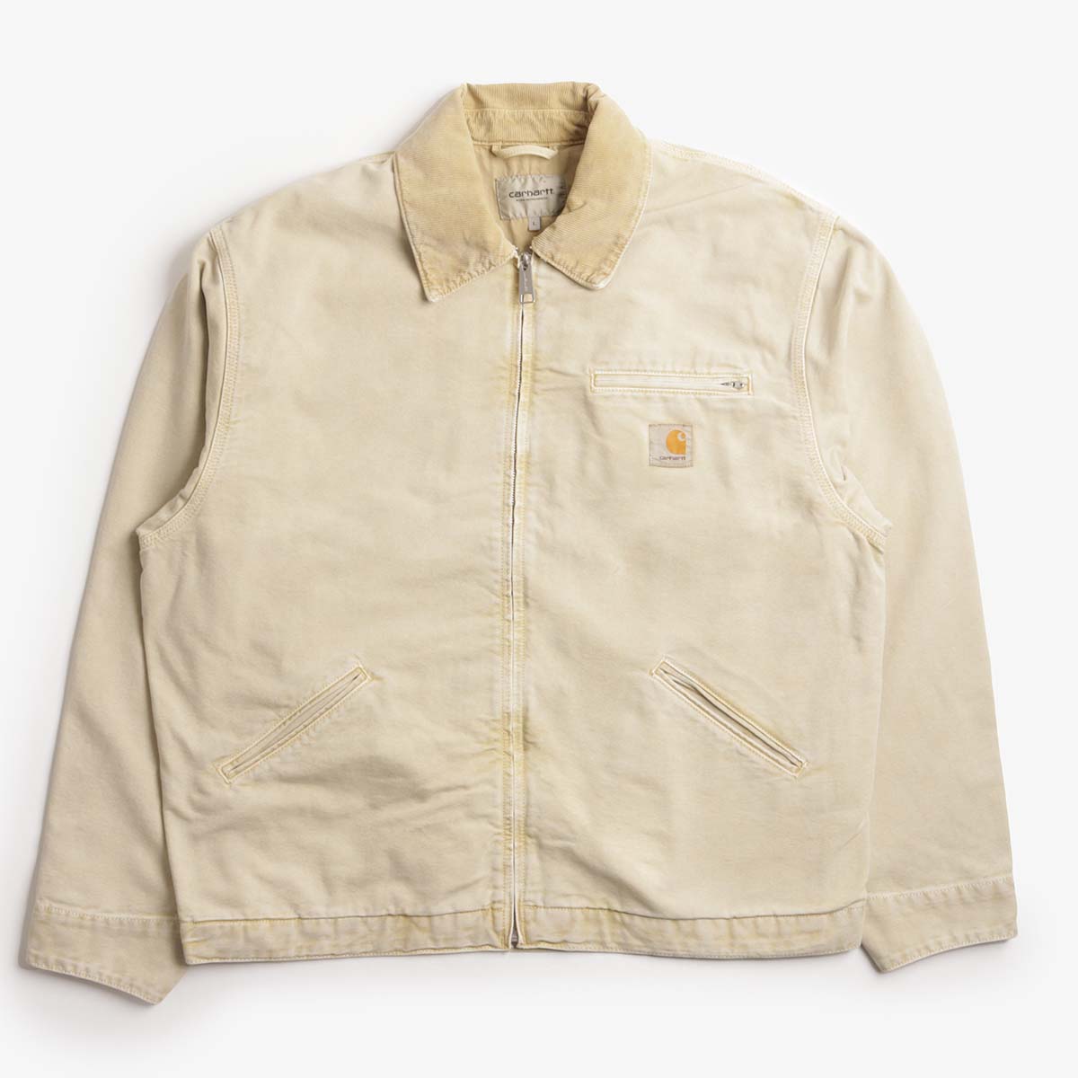 Carhartt WIP OG Detroit Jacket, Dusty H Brown Dusty H Brown (Chalk Wash), Detail Shot 1