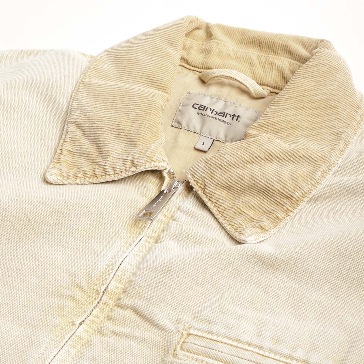 Carhartt WIP OG Detroit Jacket, Dusty H Brown Dusty H Brown (Chalk Wash), Detail Shot 4