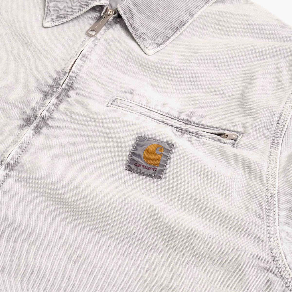 Carhartt WIP OG Detroit Jacket, Black Black (Chalk Wash), Detail Shot 2