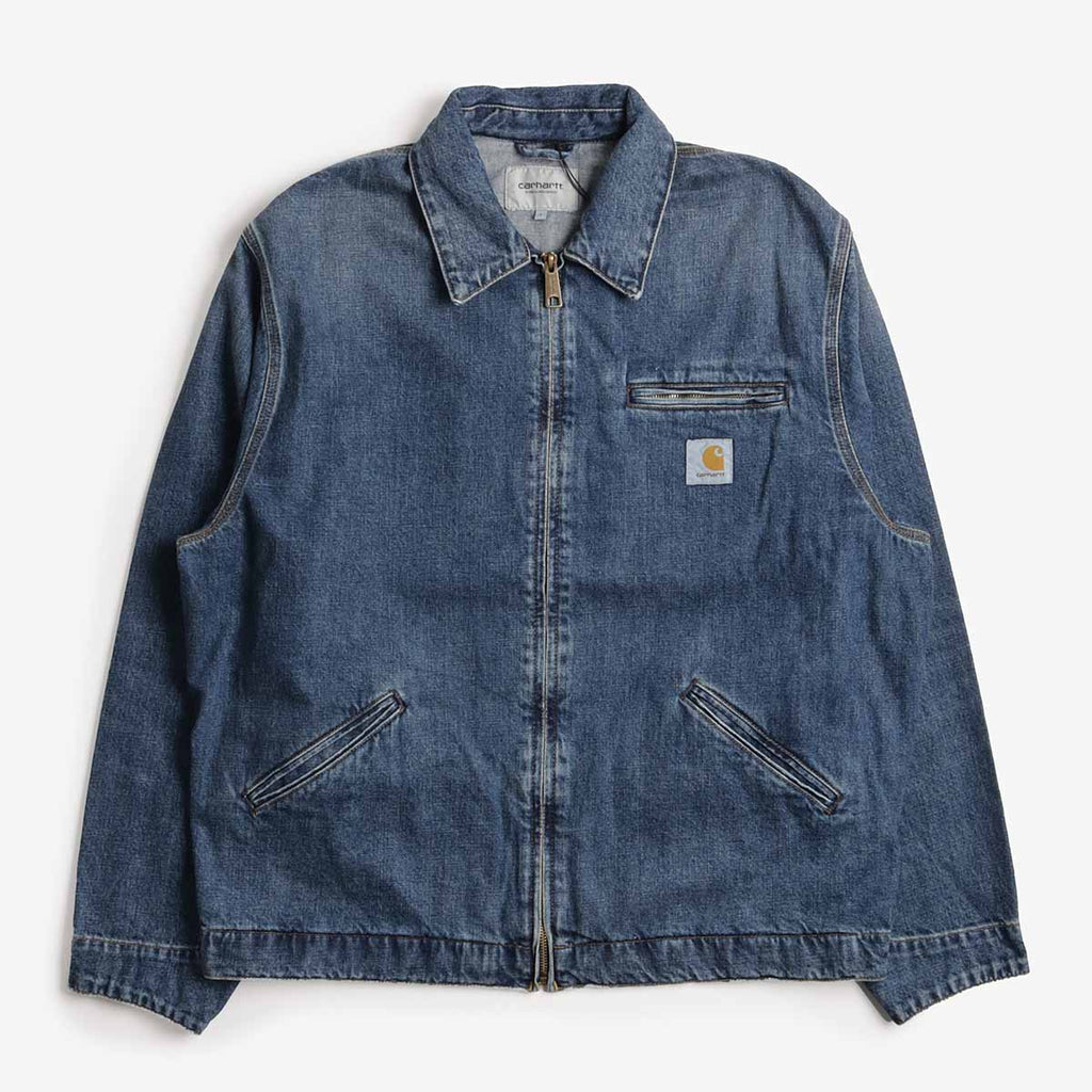 Carhartt WIP OG Detroit Jacket, Blue (Dark Used Wash), Detail Shot 1