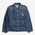 Carhartt WIP OG Detroit Jacket, Blue (Dark Used Wash), Detail Shot 1