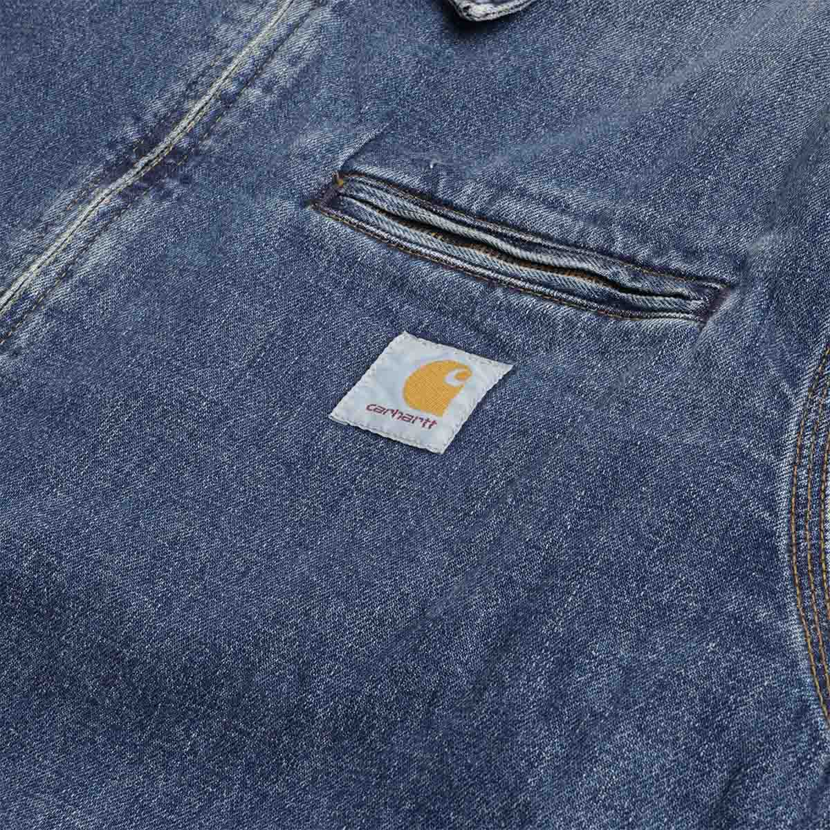 Carhartt WIP OG Detroit Jacket, Blue (Dark Used Wash), Detail Shot 3
