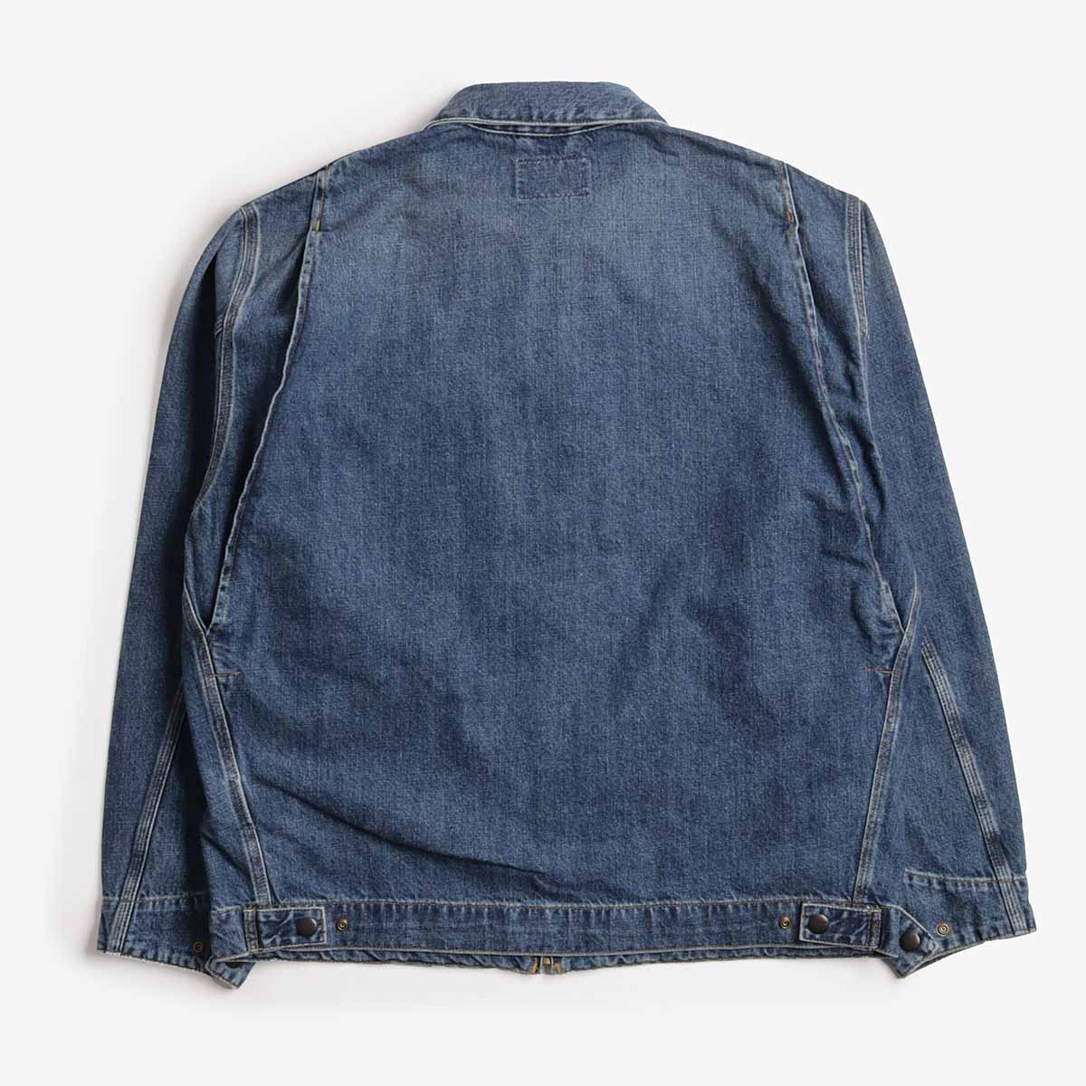 Carhartt WIP OG Detroit Jacket, Blue (Dark Used Wash), Detail Shot 4