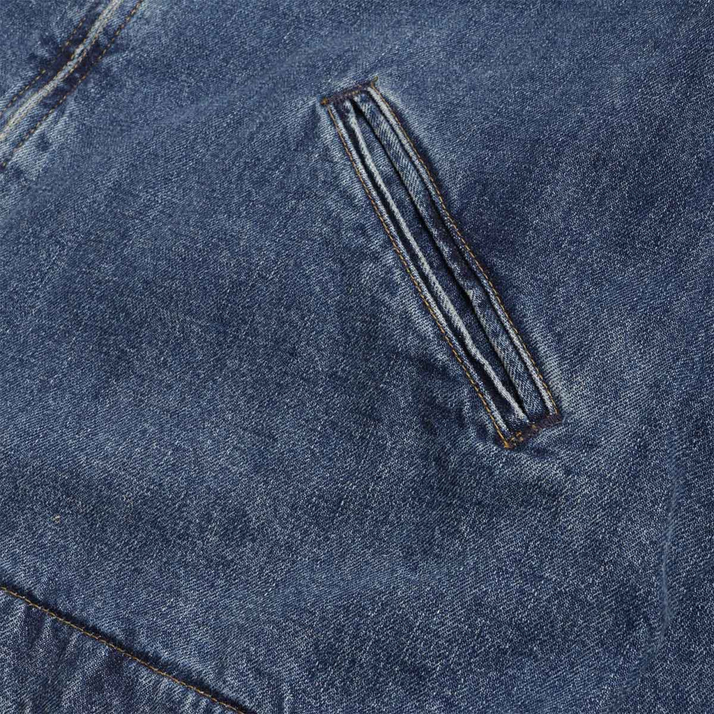 Carhartt WIP OG Detroit Jacket, Blue (Dark Used Wash), Detail Shot 5