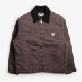 Carhartt WIP OG Detroit Jacket, Tobacco Black (Stone Canvas), Detail Shot 1