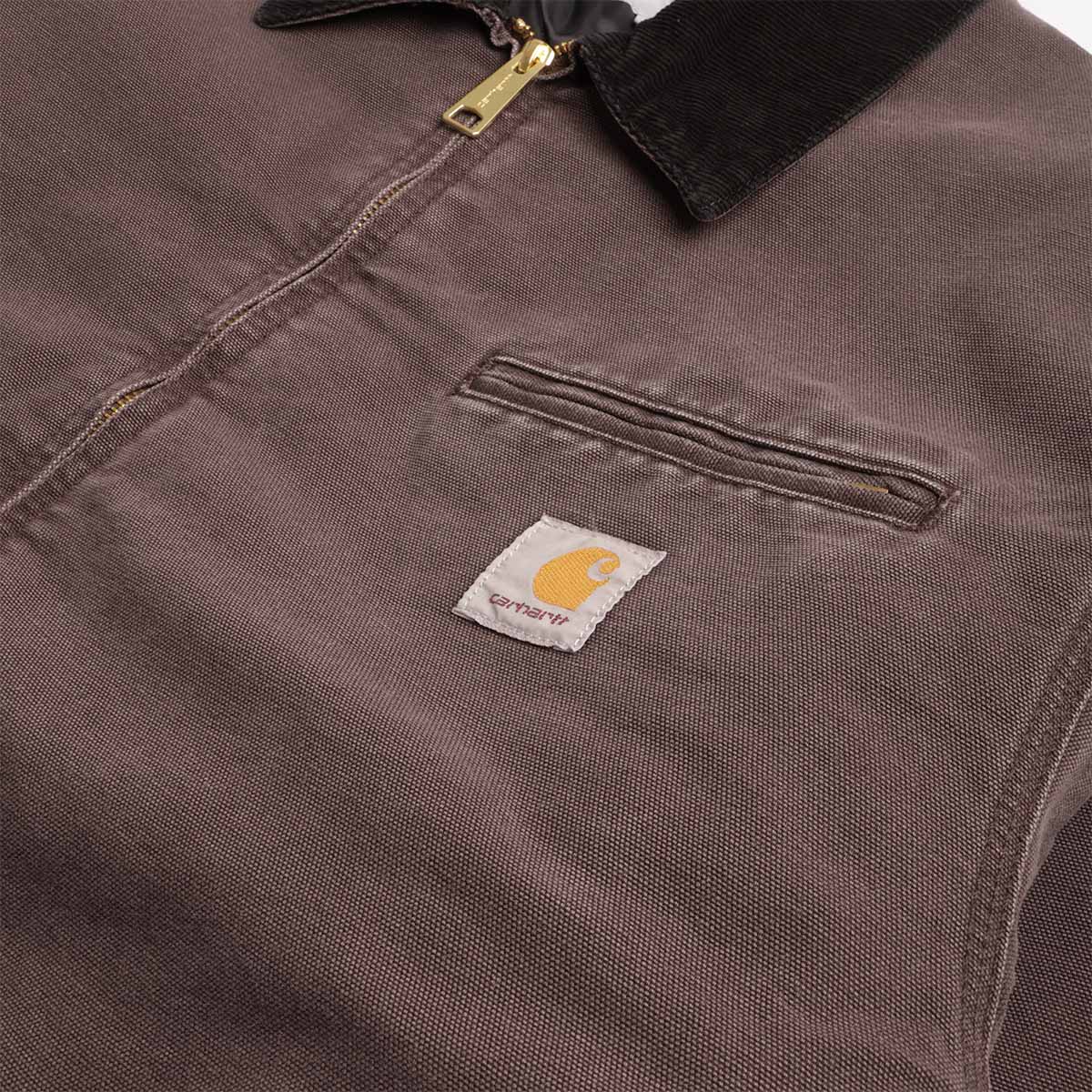 Carhartt WIP OG Detroit Jacket, Tobacco Black (Stone Canvas), Detail Shot 3