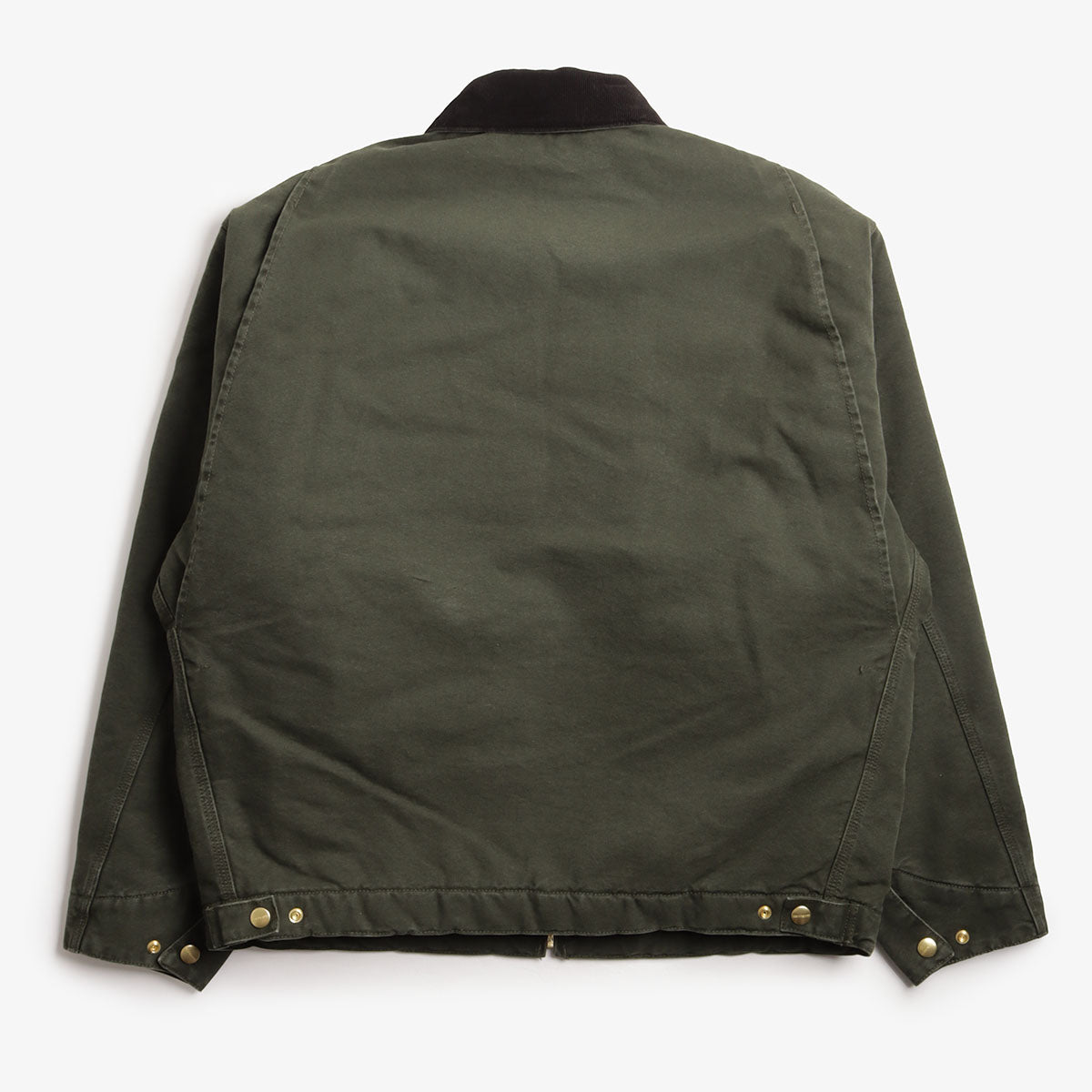 Carhartt WIP OG Detroit Jacket, Olive Black Stone Canvas, Detail Shot 5