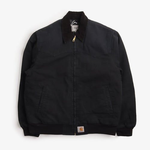 Carhartt WIP OG Santa Fe Jacket in Black, front view