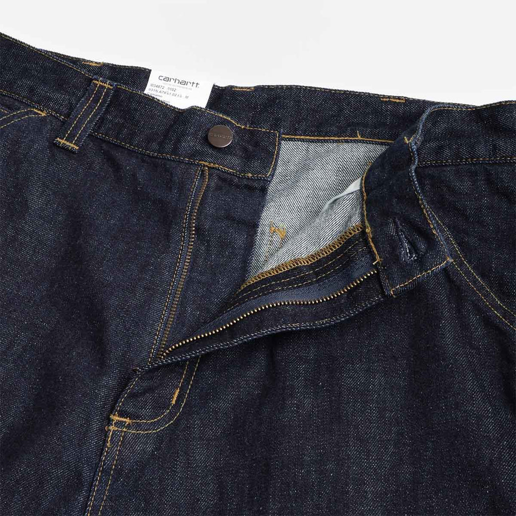 Carhartt WIP OG Single Knee Shorts, Blue (Rinsed), Detail Shot 2