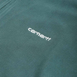 thumbnail Carhartt WIP Pique Script Sweatshirt, Dark Fir White (Garment Dyed), Detail Shot 3