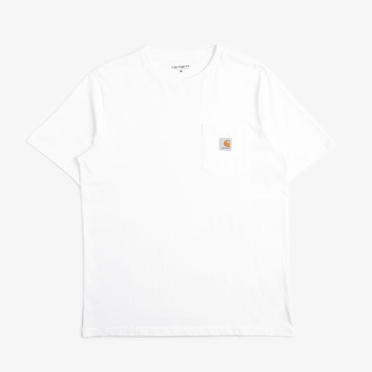 Carhartt WIP Pocket T-Shirt, White, Detail Shot 1