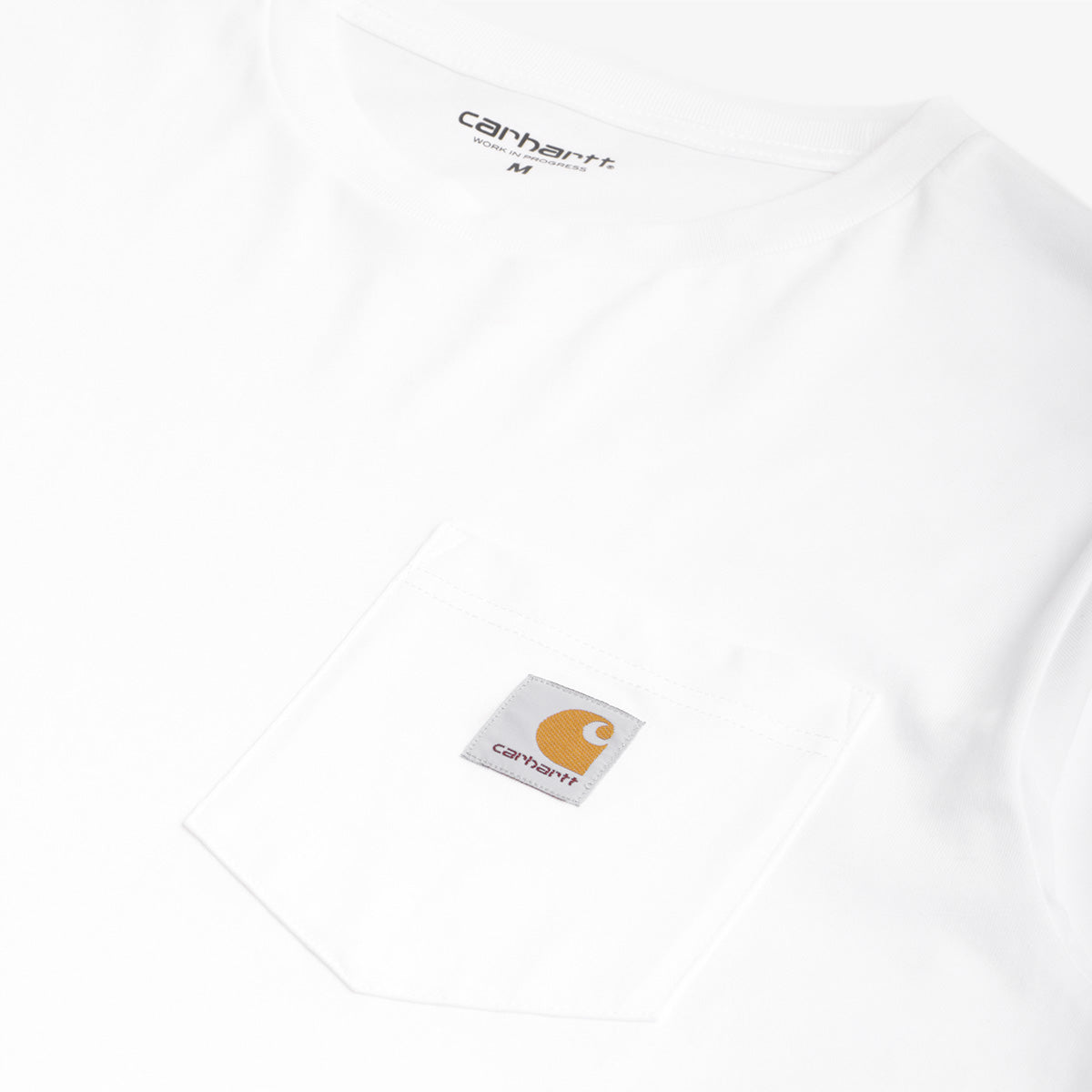 Carhartt WIP Pocket T-Shirt, White, Detail Shot 2