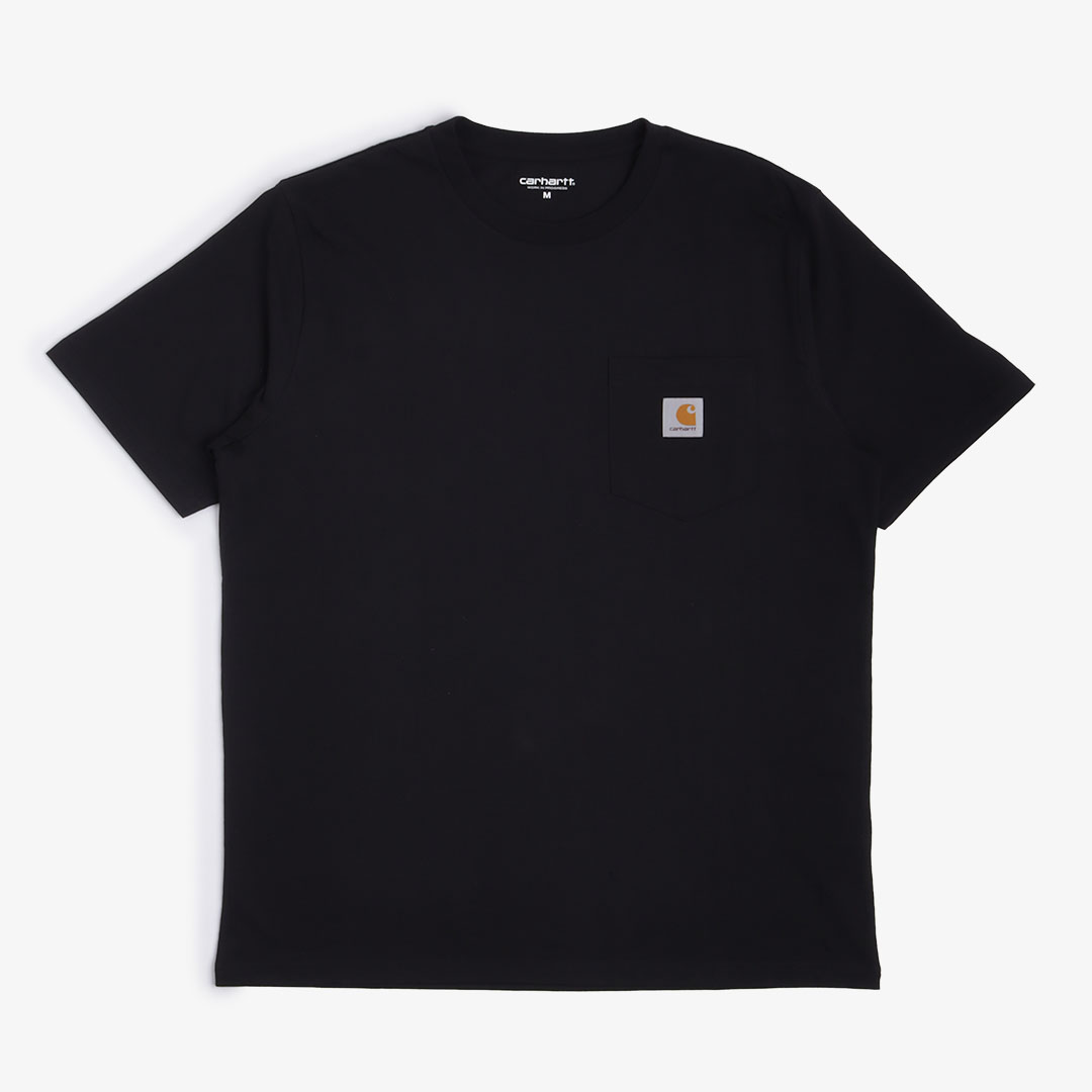 Carhartt WIP Pocket T-Shirt, Black, Detail Shot 1