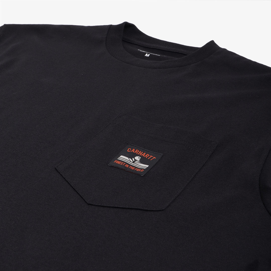 Carhartt WIP Field Pocket T-Shirt, Black, Detail Shot 3