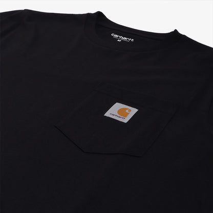 Carhartt WIP Pocket T-Shirt, Black, Detail Shot 3