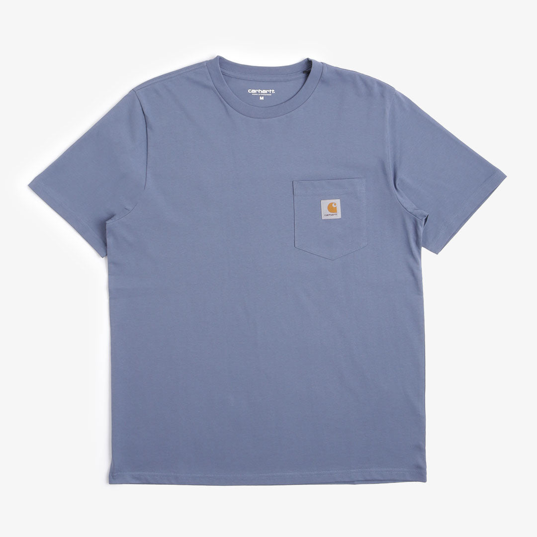 Carhartt WIP Pocket T-Shirt, Hudson Blue, Detail Shot 1