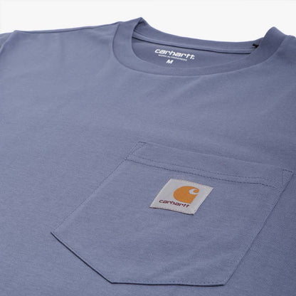 Carhartt WIP Pocket T-Shirt, Hudson Blue, Detail Shot 2