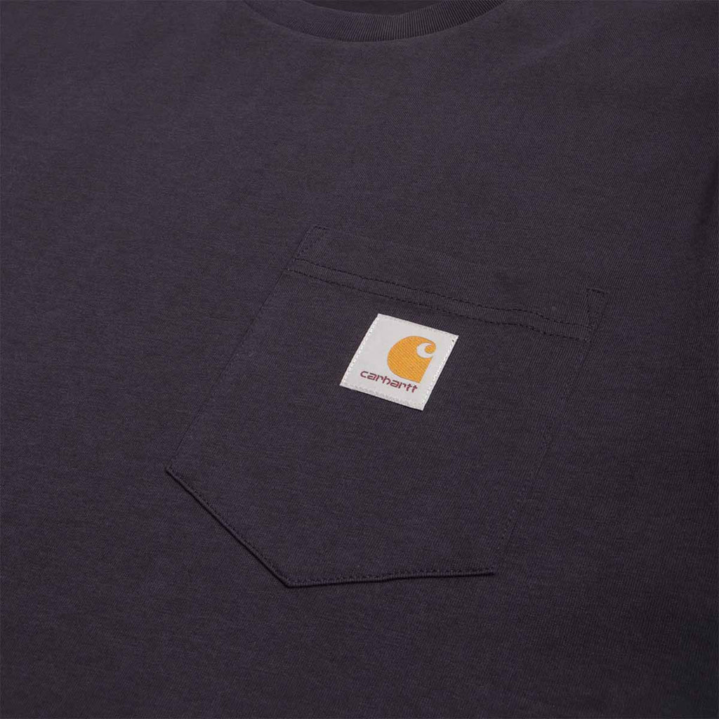 Carhartt WIP Pocket T-Shirt, Dark Navy, Detail Shot 2