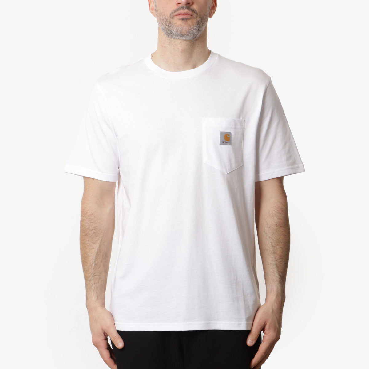 Carhartt WIP Pocket T-Shirt, White, Detail Shot 1