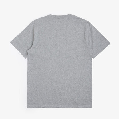Carhartt WIP Pocket T-Shirt, Grey Heather, Detail Shot 6