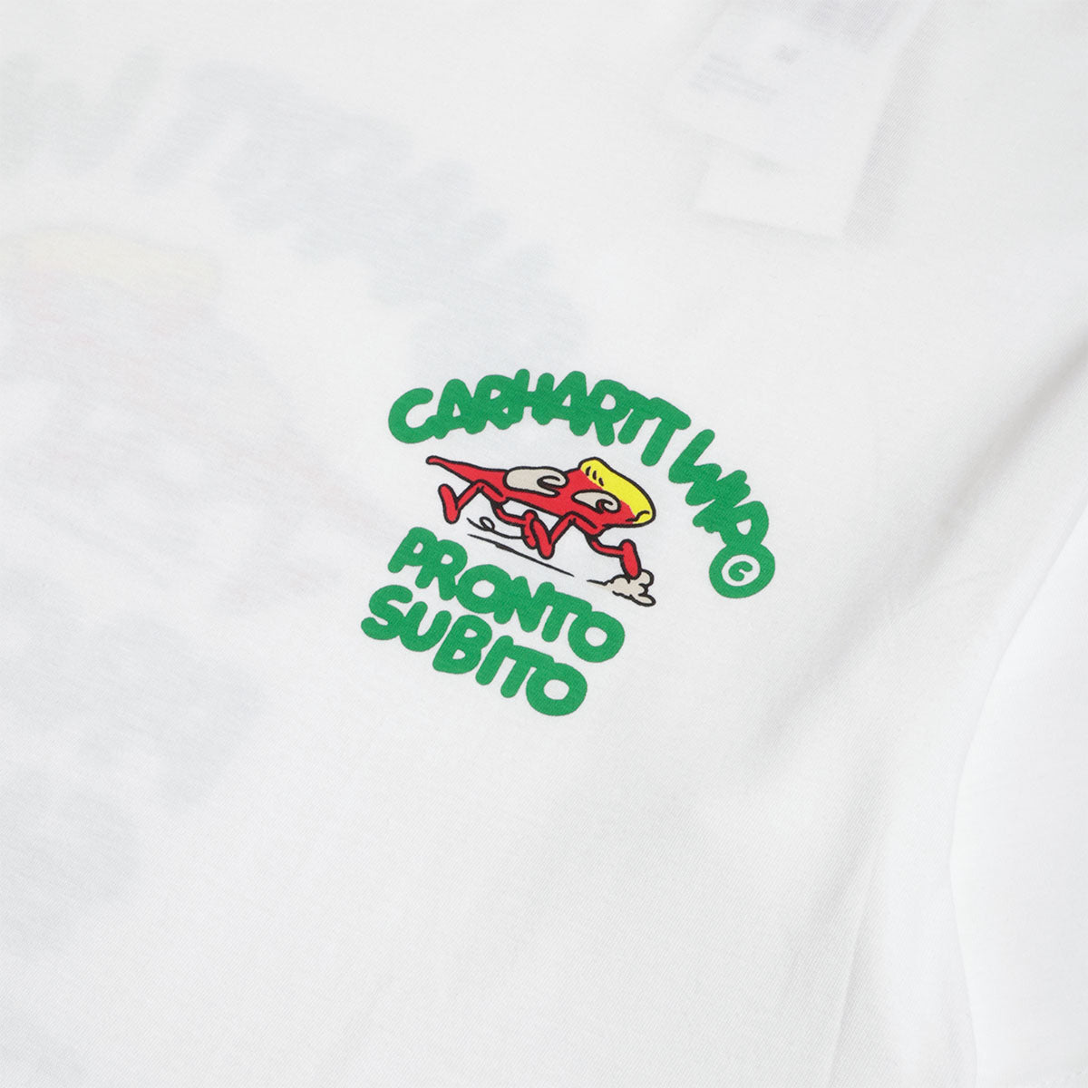 Carhartt WIP Pronto T-Shirt, White, Detail Shot 3